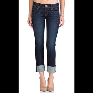 Hudson Ginny Crop Straight Jeans w/Cuff